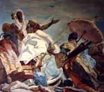 �lgem�lde - Ausschnitt aus der W�rzburger Residenz von Tiepolo - die Erdteile